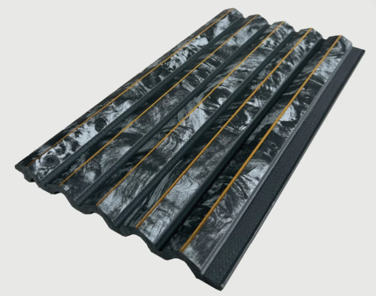 Marble Effect Polystyrene Gold Trim Wall Panel suppliers