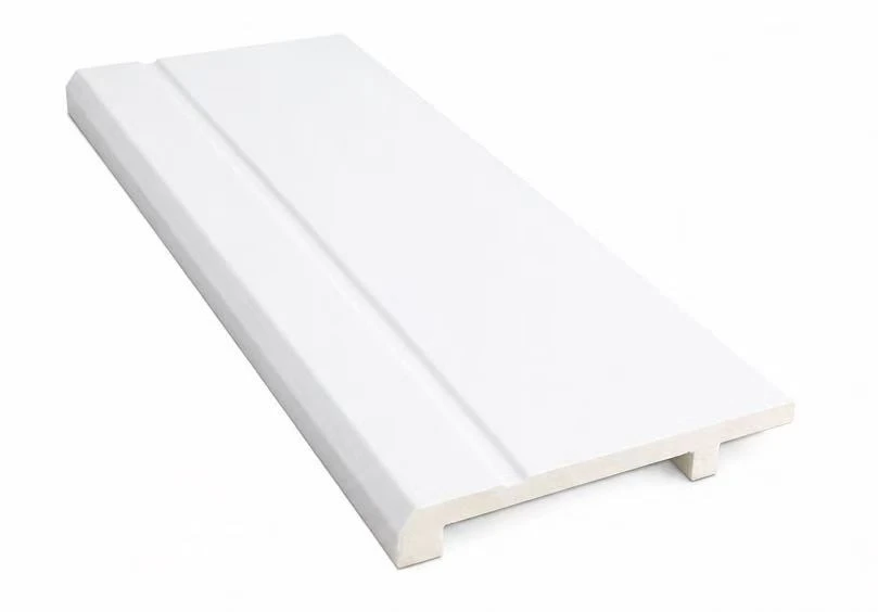 Smooth Surface White PS Baseboard Molding suppliers